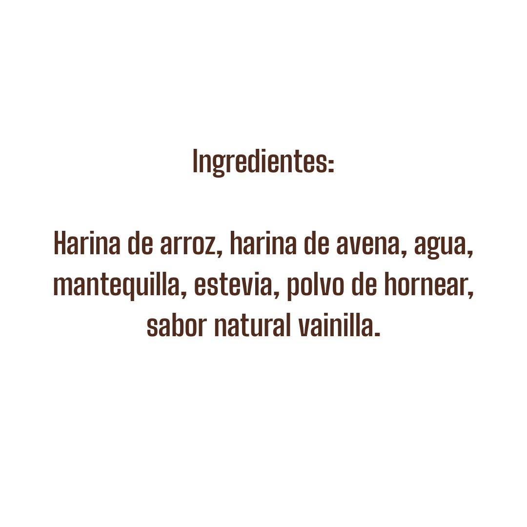 Galletas de Arroz Sabor Vainilla x6