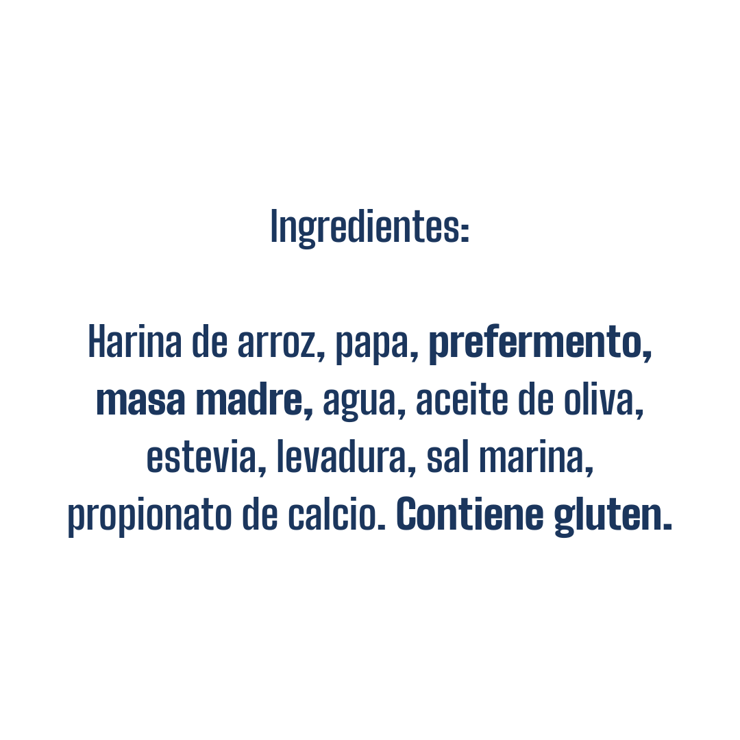 Pan hamburguesa de arroz con masa madre x4