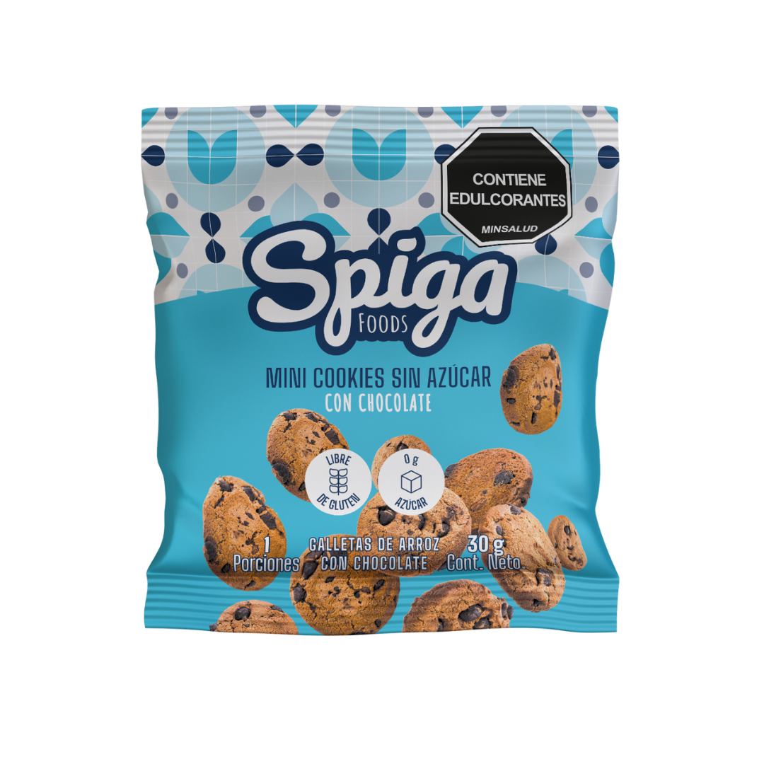 Mini Cookies con chocolate x4