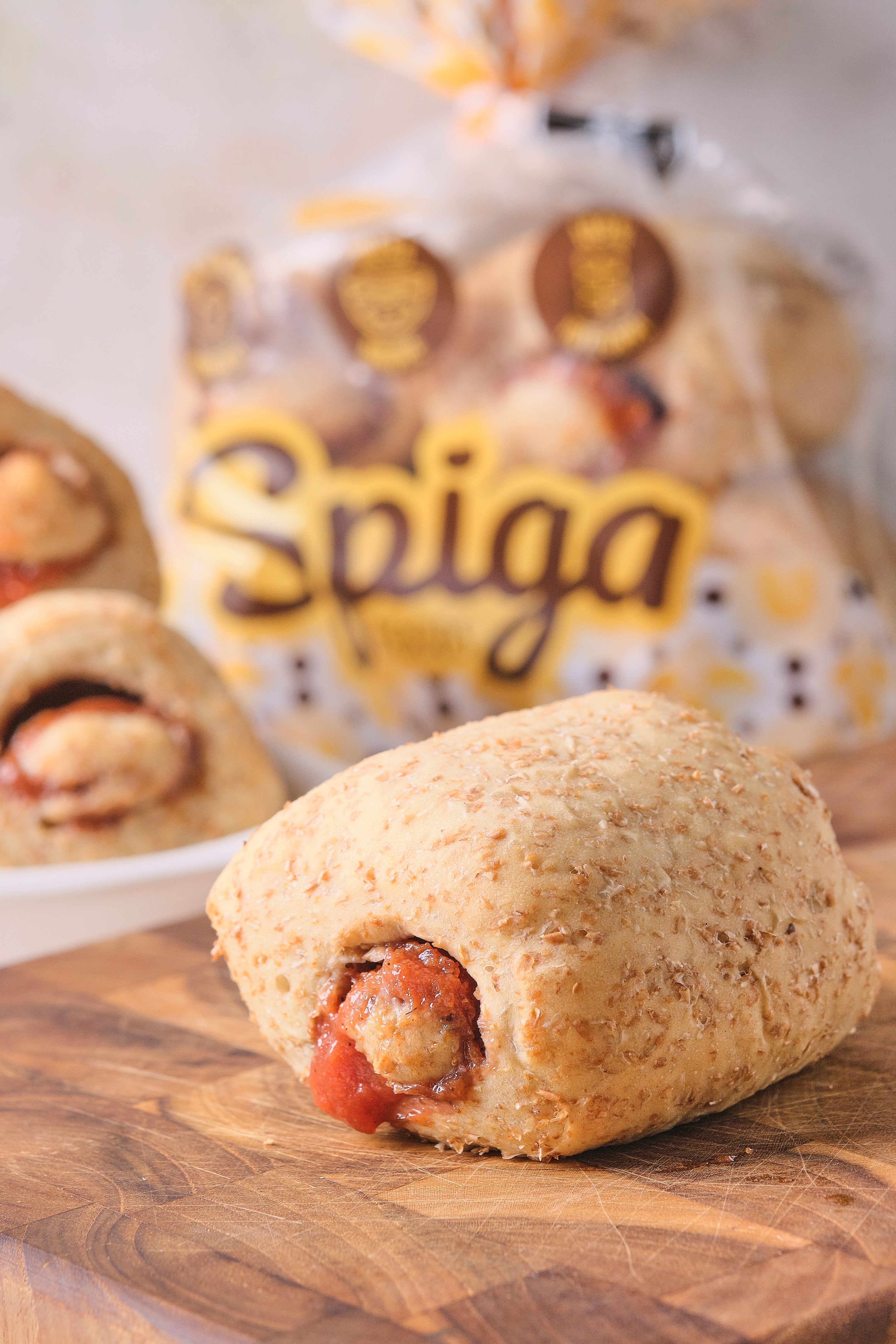Pan roscón de bocadillo sin azúcar con masa madre