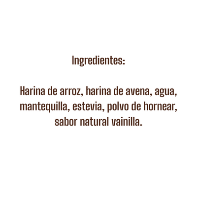 Galletas de Arroz Sabor Vainilla x6