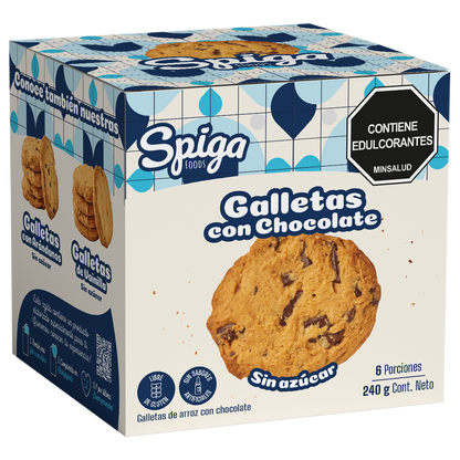 Galletas de arroz con chocolate x6