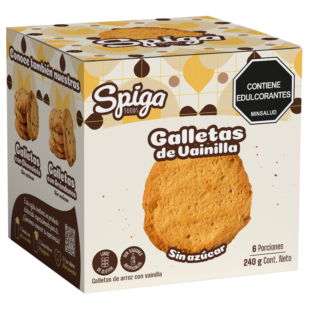 Galletas de Arroz Sabor Vainilla x6