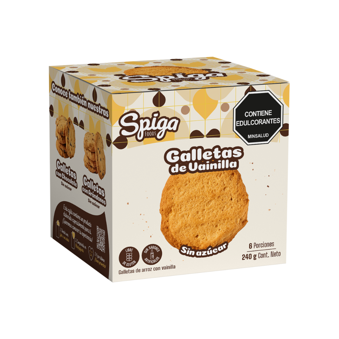 Galletas de Arroz Sabor Vainilla x6
