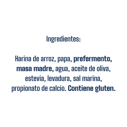 Pan trenza de arroz con masa madre x2